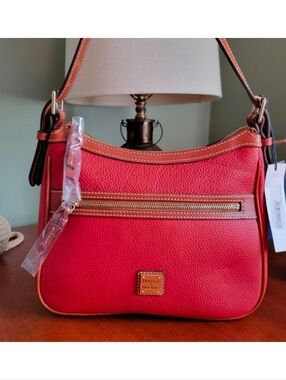 Dooney & Bourke Pebble Leather Presley Crossbody Red Bag NWT